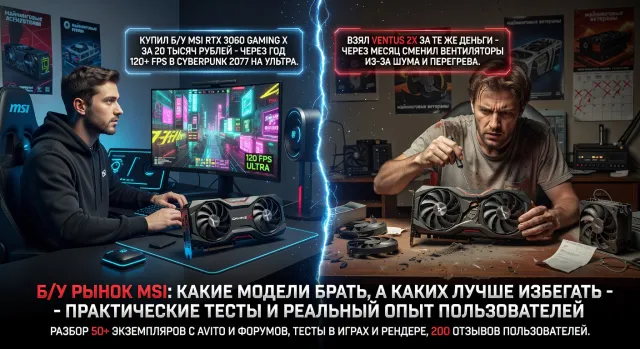 Видеокарты MSI на б/у рынке: какие модели брать, а каких лучше избегать — практические тесты и реальный опыт пользователей
