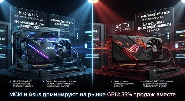 MSI vs Asus: битва двух тайваньских гигантов — кто делает лучшие видеокарты — мнение специалистов и реальные сценарии использования