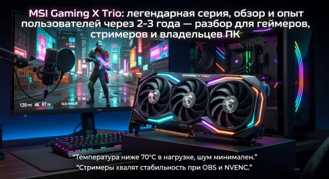 MSI Gaming X Trio: легендарная серия, обзор и опыт пользователей через 2-3 года — разбор для геймеров, стримеров и владельцев ПК